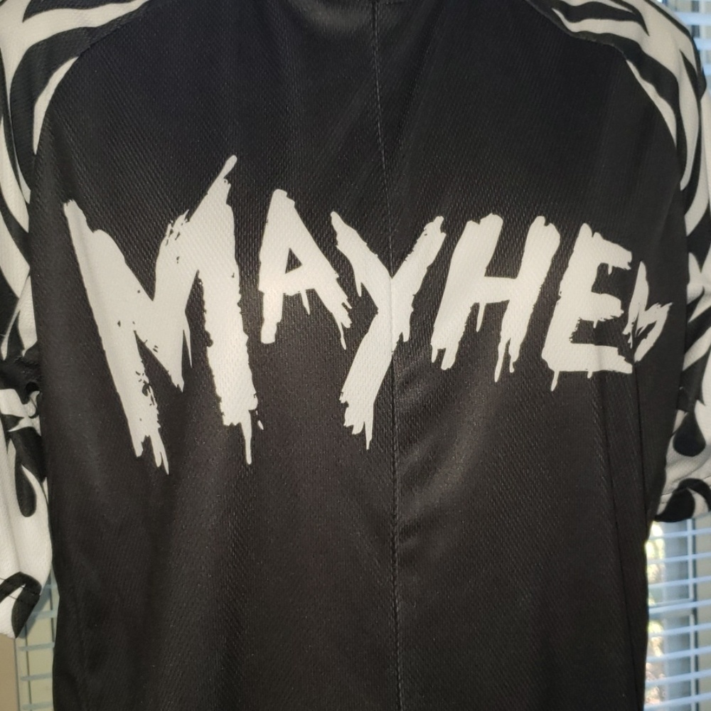 Mayhem Cyclist Jersey Black and White L